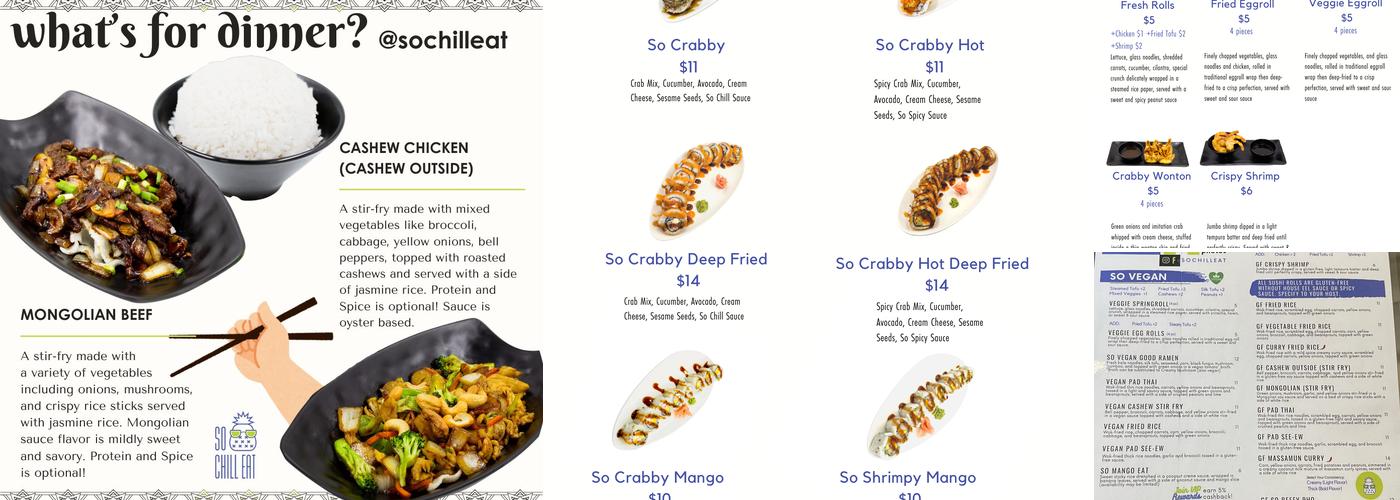 So Chill Eat Menu