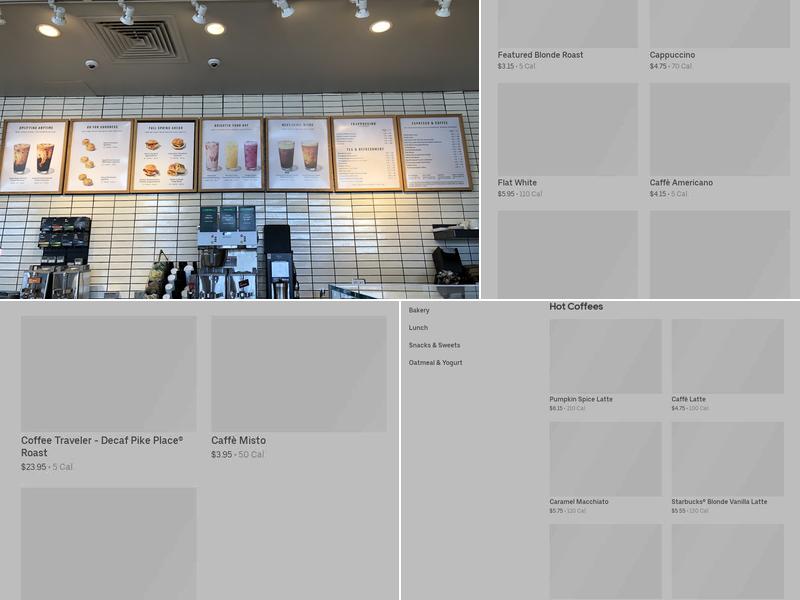 Starbucks Menu