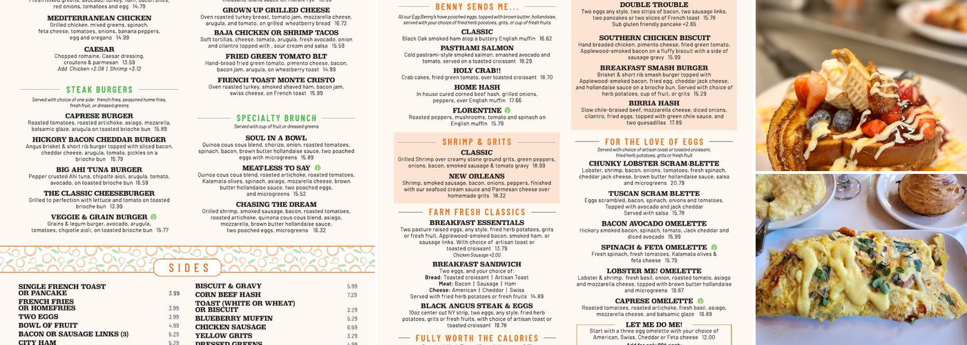Mimosas Menu