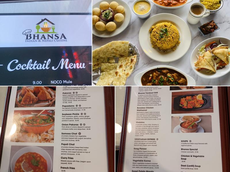 BHANSA Restaurant Menu