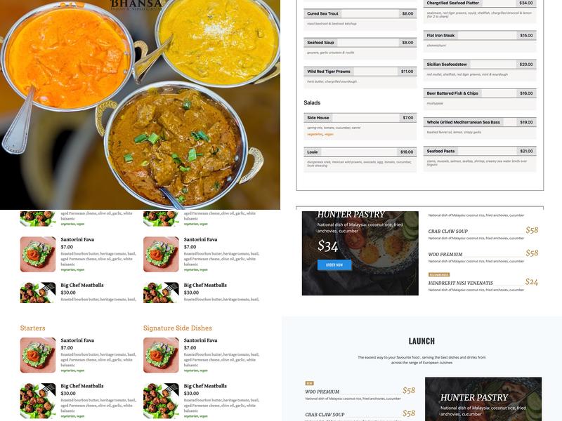 BHANSA Restaurant Menu