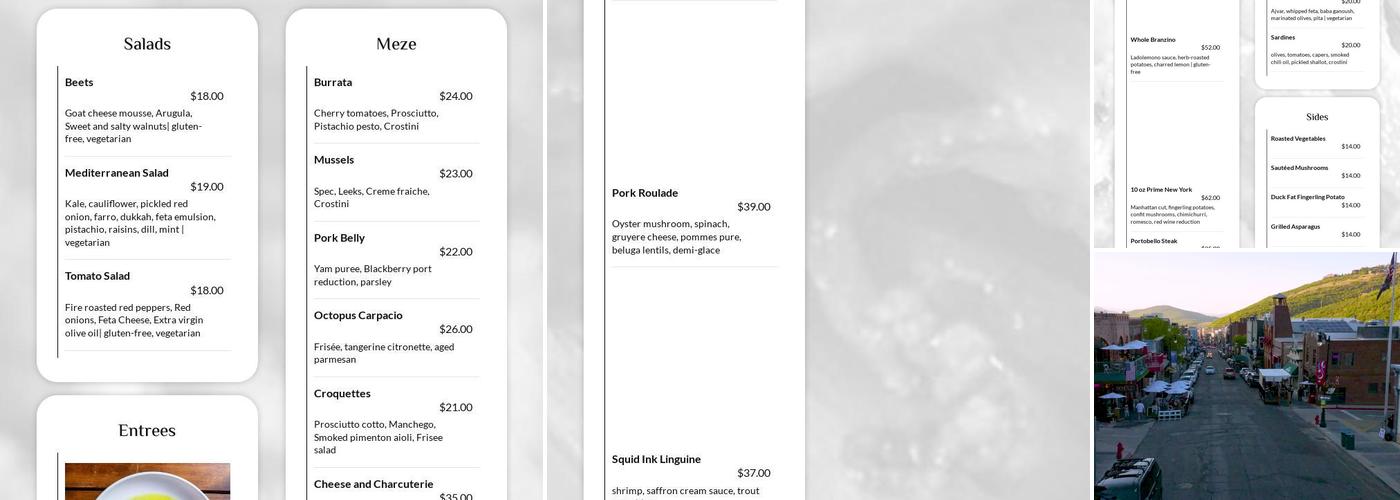 KANEO Menu