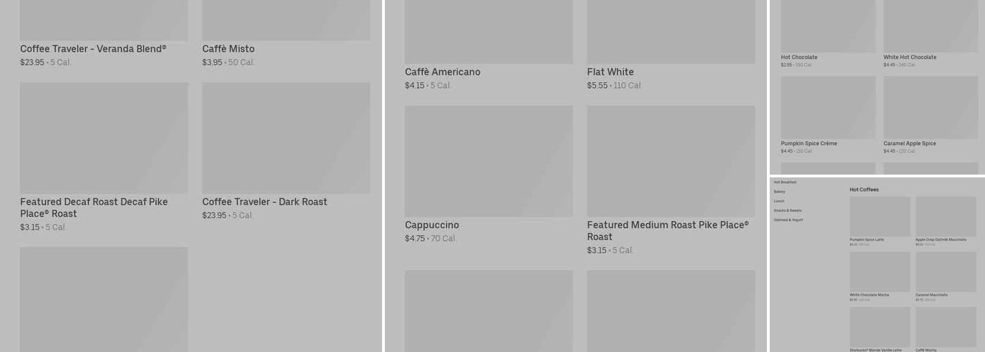 Starbucks Menu