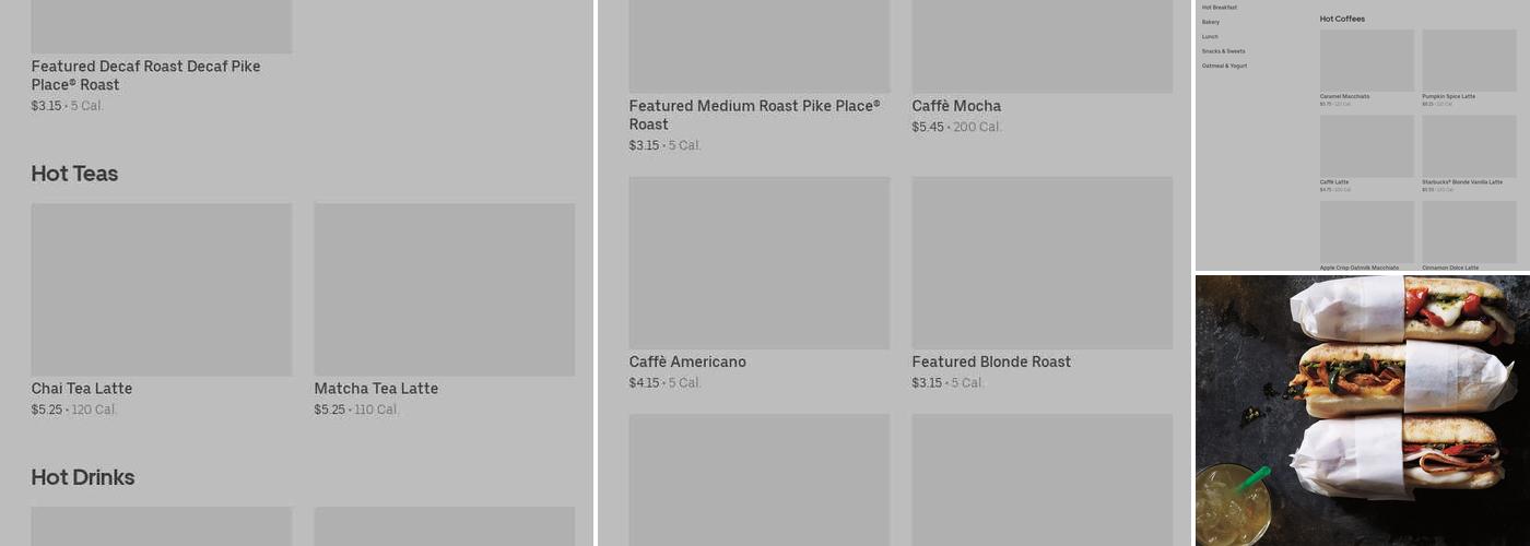 Starbucks Menu