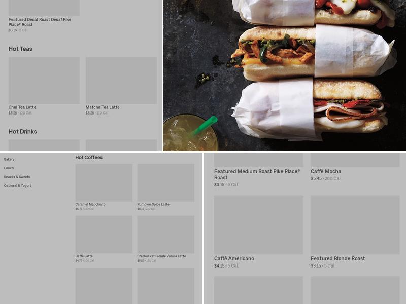 Starbucks Menu