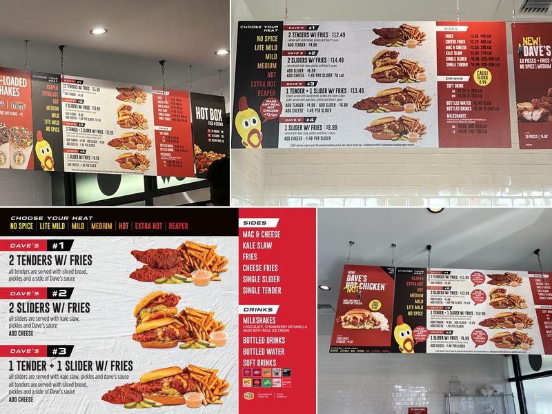Dave’s Hot Chicken Menu