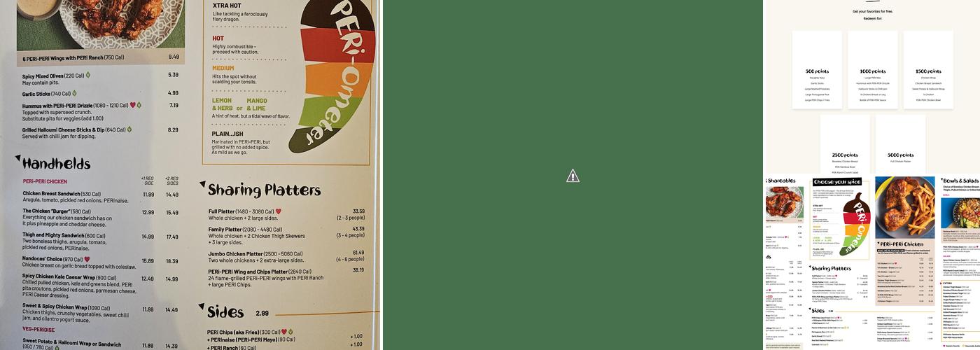 Nando's PERi-PERi Menu