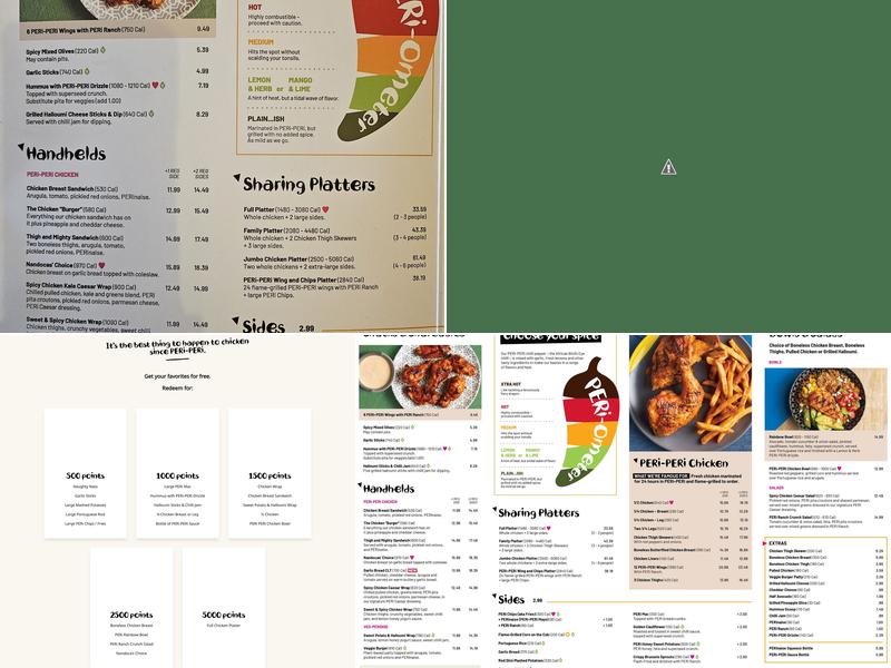 Nando's PERi-PERi Menu