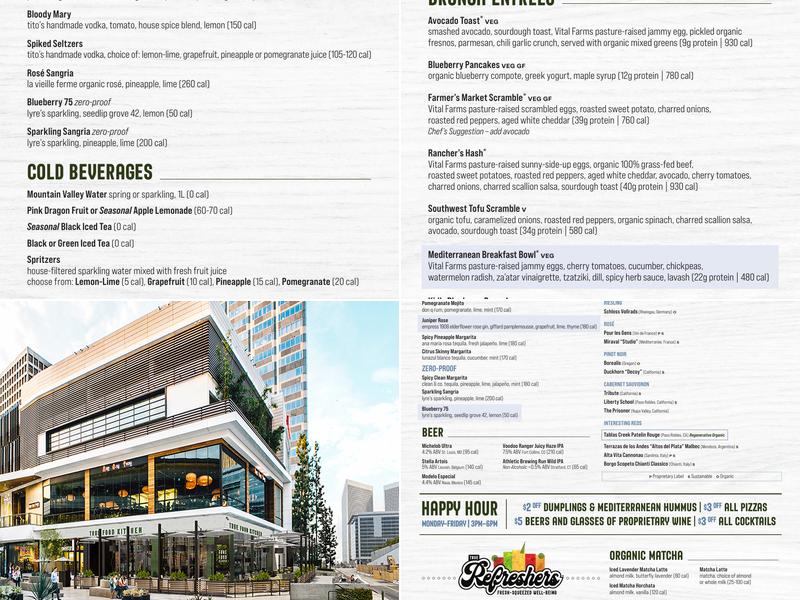 True Food Kitchen Menu