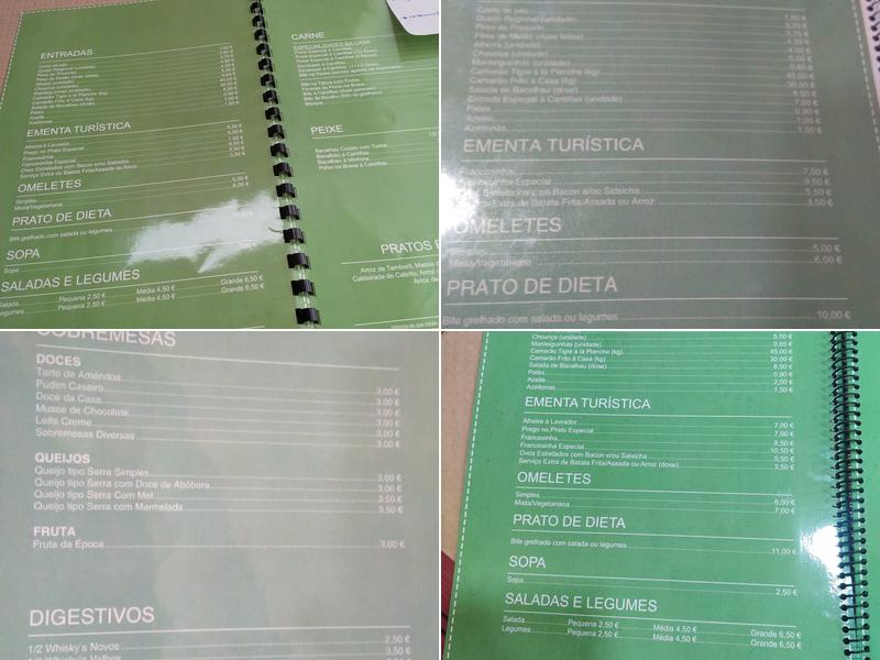 Cantiflas Menu