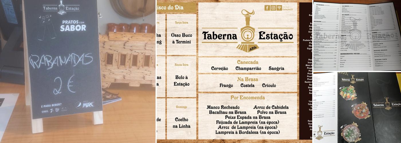 Taberna da Estação Menu