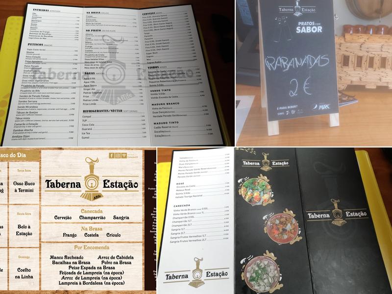 Taberna da Estação Menu