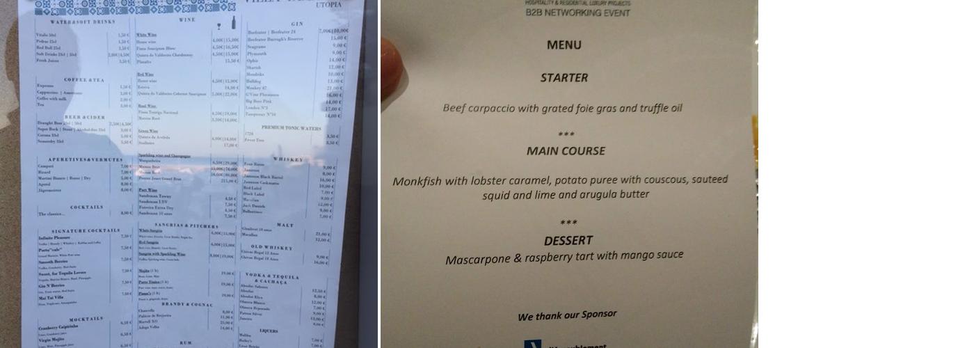 Villa Tamariz Utopia (Utopia Tamariz) Menu