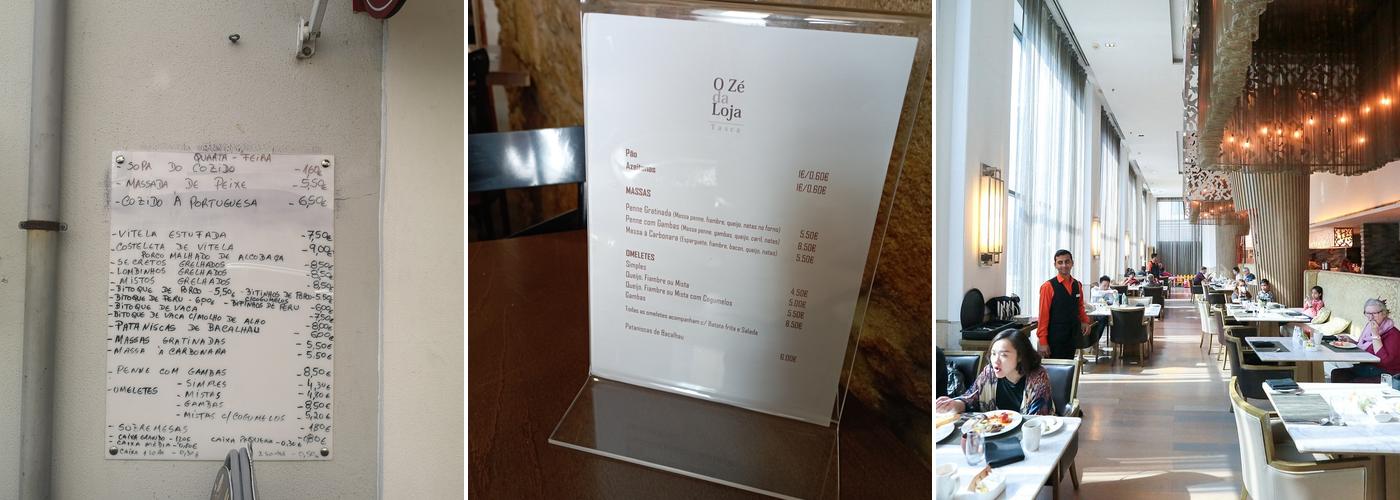 Tasca Zé da Loja Menu