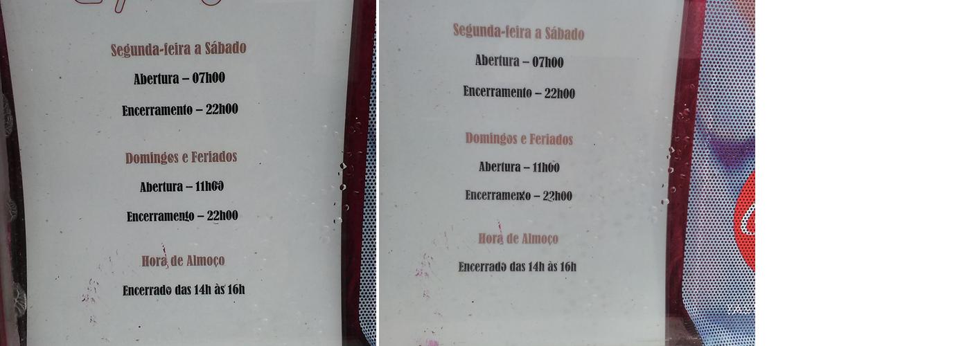 Café d'Avó Menu