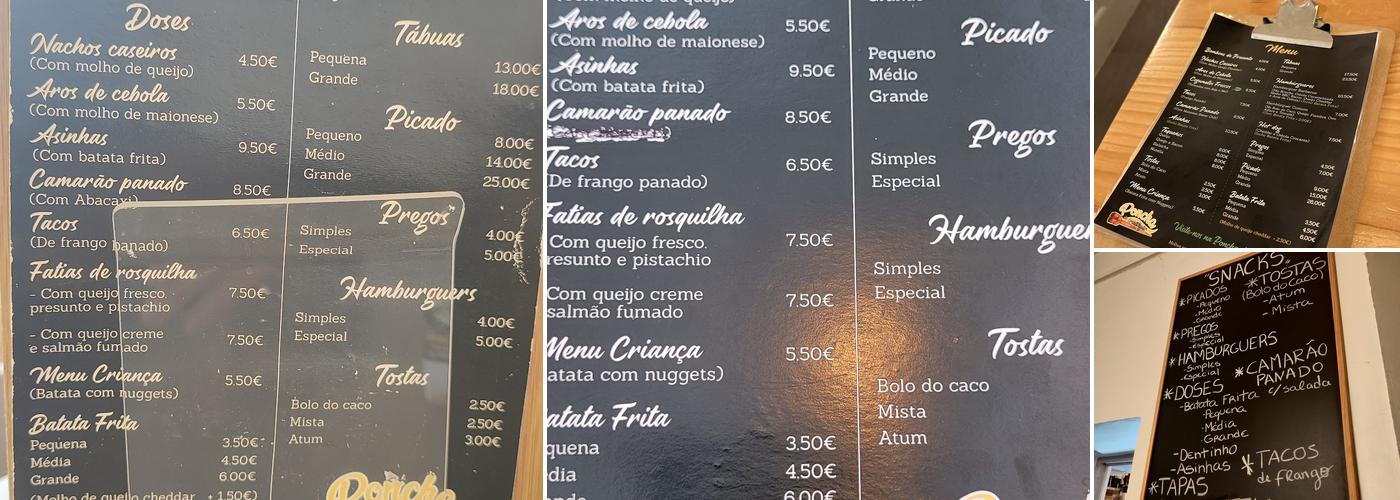 Poncha do Lombo doutor Menu