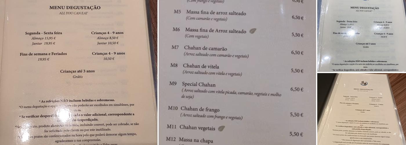 Lan Mo Menu