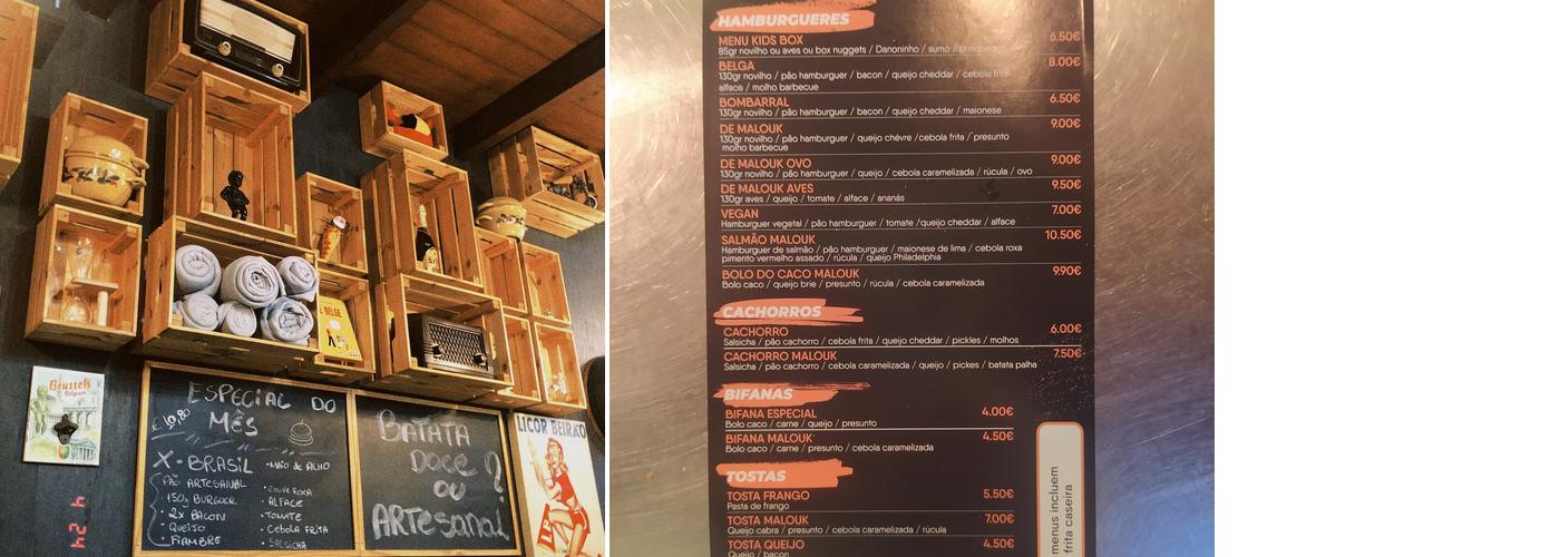 Petiscos de Malouk Menu