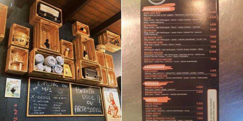 Petiscos de Malouk Menu