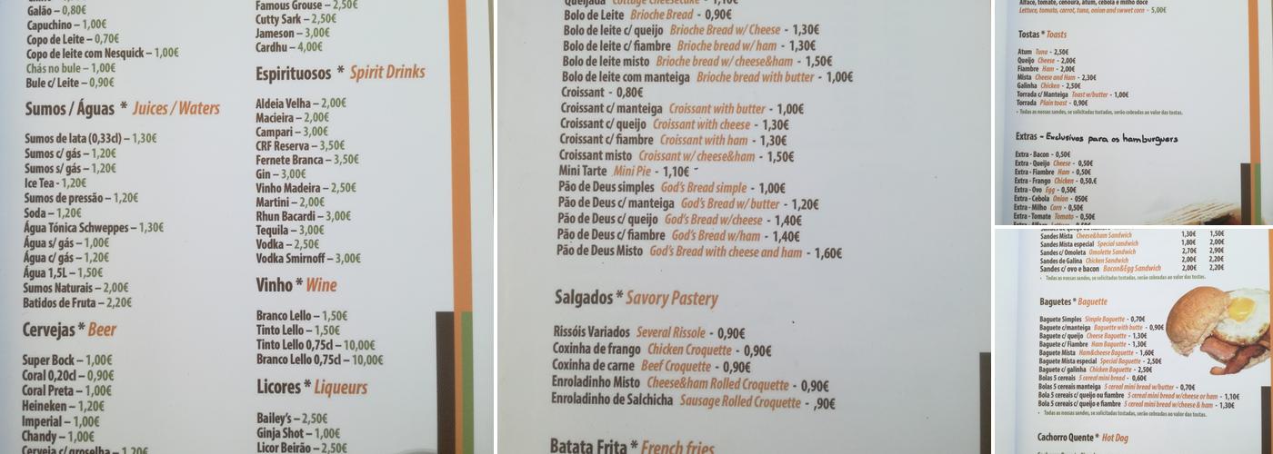 Pastelaria + Sabor (Pastelaria +Sabor) Menu