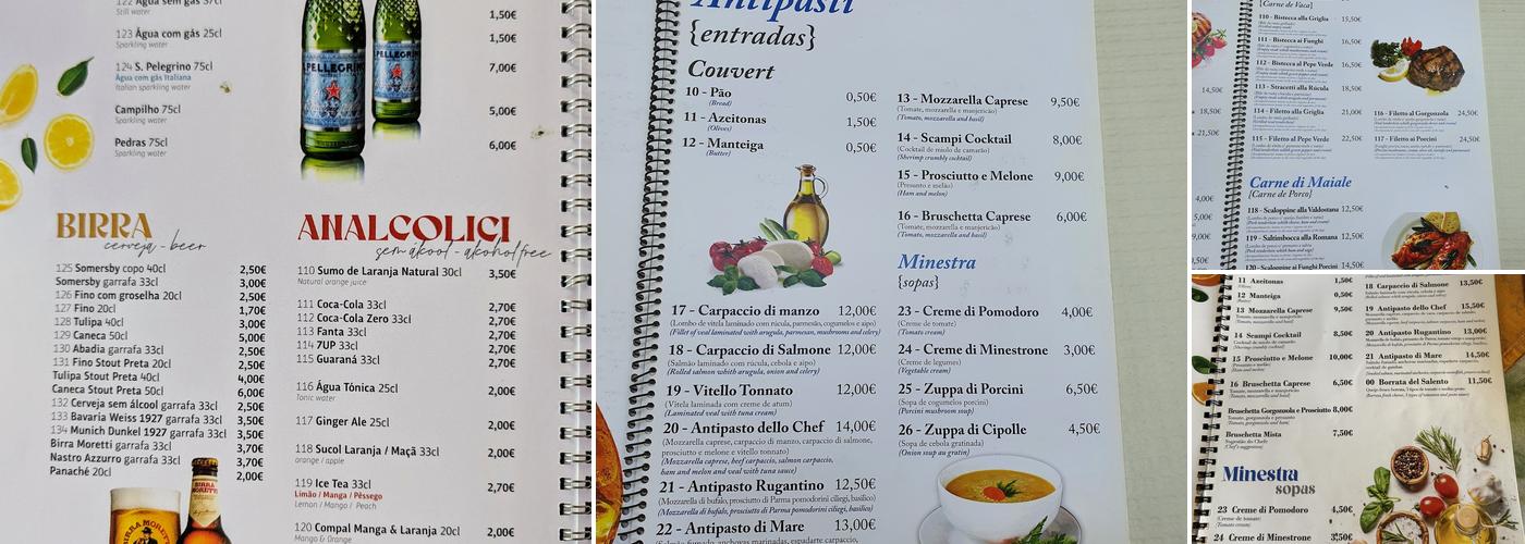 Itália Menu