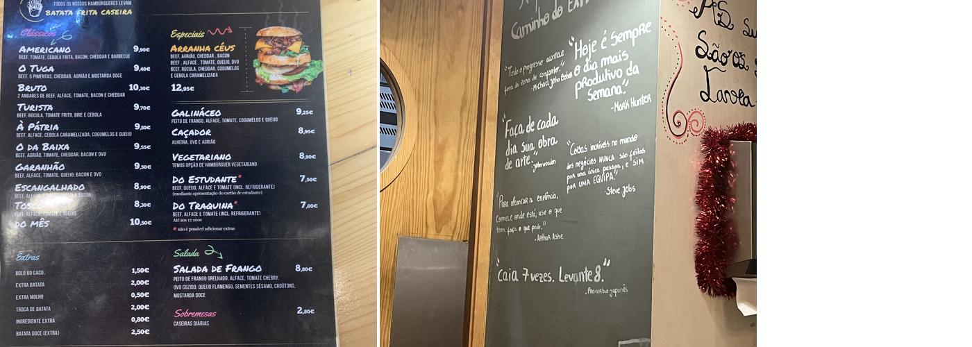 Hamburgueria da Baixa Menu