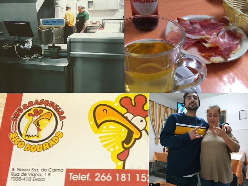 Churrasqueira - Frango a guia. (Bico Dourado)