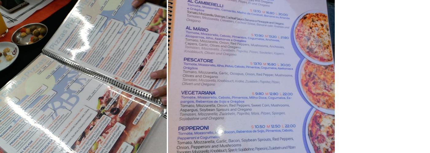 La Carbonara Menu