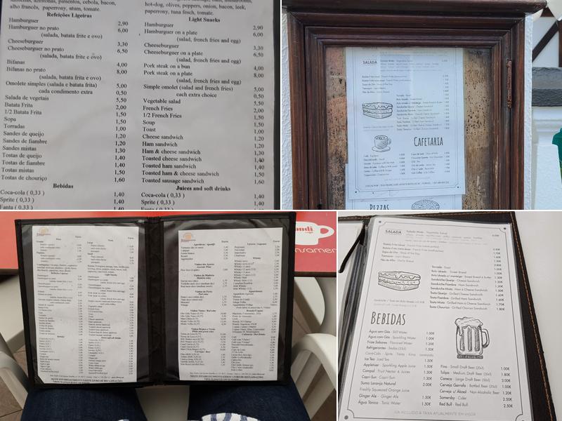 3 BICAS PUB Menu
