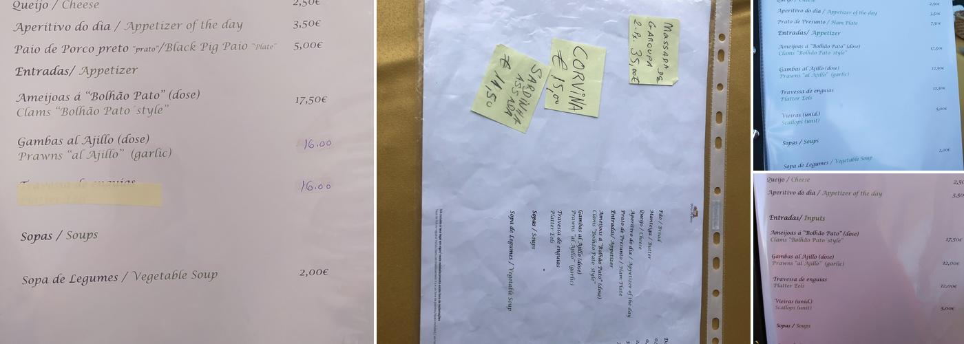 Duna do Meio Menu