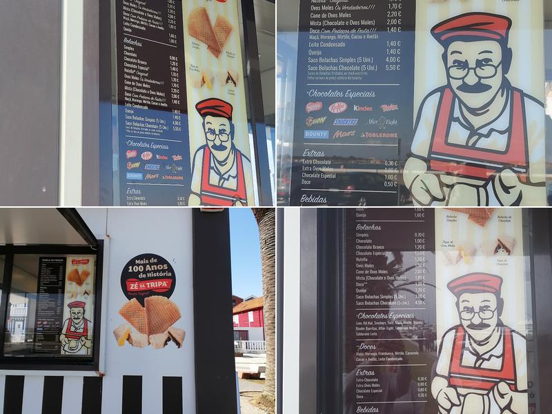 Zé da Tripa Menu