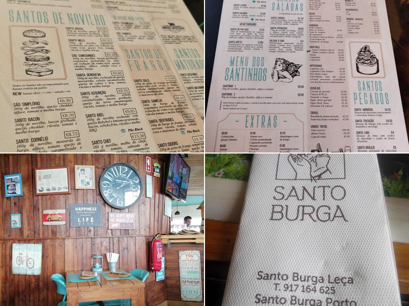 Santo Burga Menu