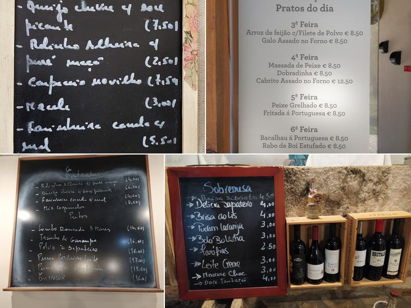 LAGAR DO SAPATEIRO Menu