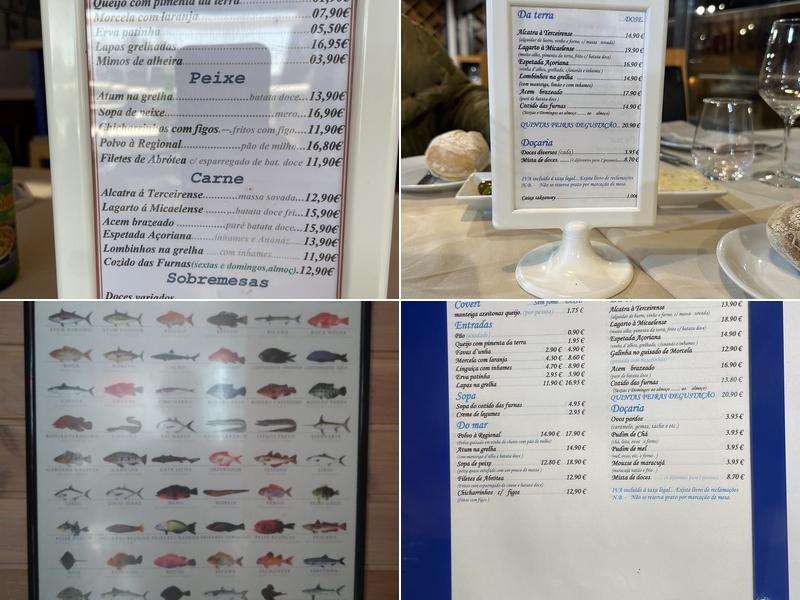 Espaço Açores Menu