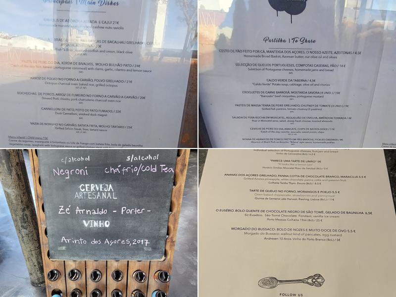 1300 Taberna Menu