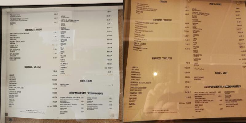 O Mercado do Peixe (Mercado do Peixe) Menu