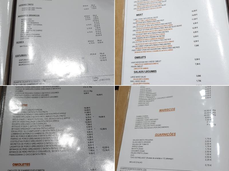 Jubel Menu