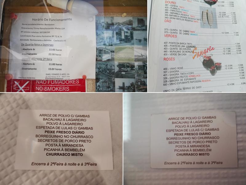 Bembelém Menu