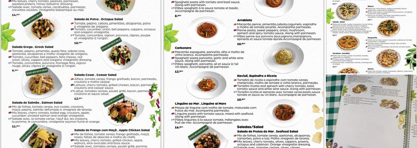 Roger's Restaurante Menu