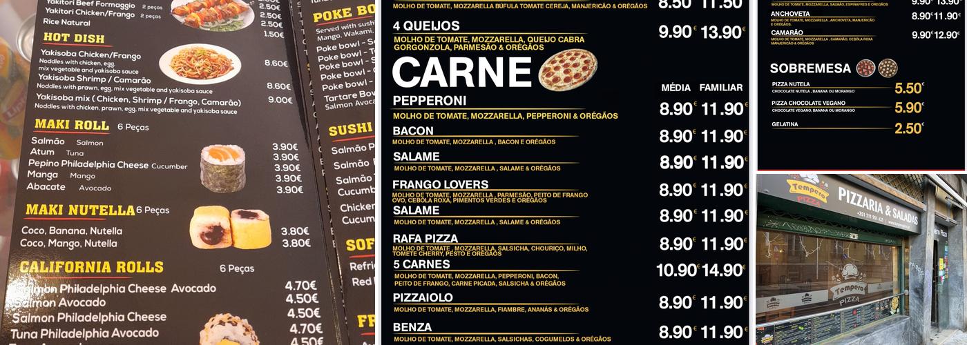 Tempero Pizza (Alcântara) Menu