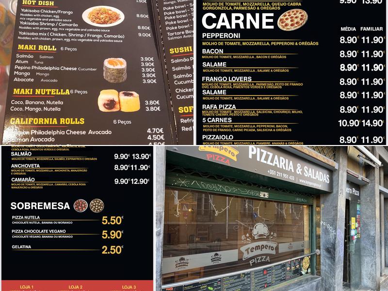 Tempero Pizza (Alcântara) Menu