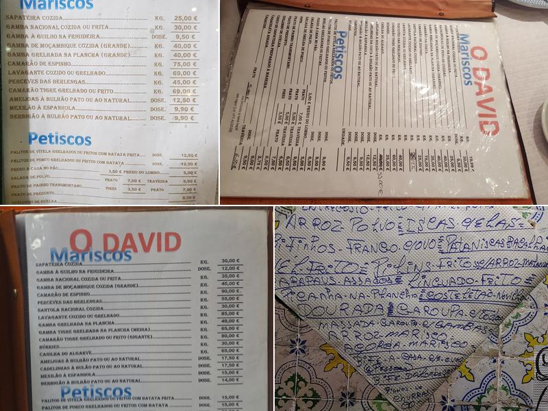 O David Menu