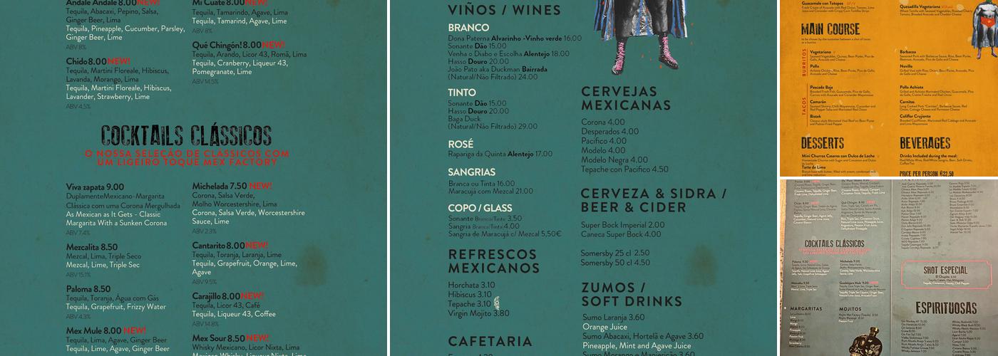 Mex Factory Menu