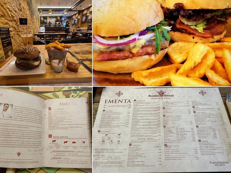 Holy Grail Burger Menu