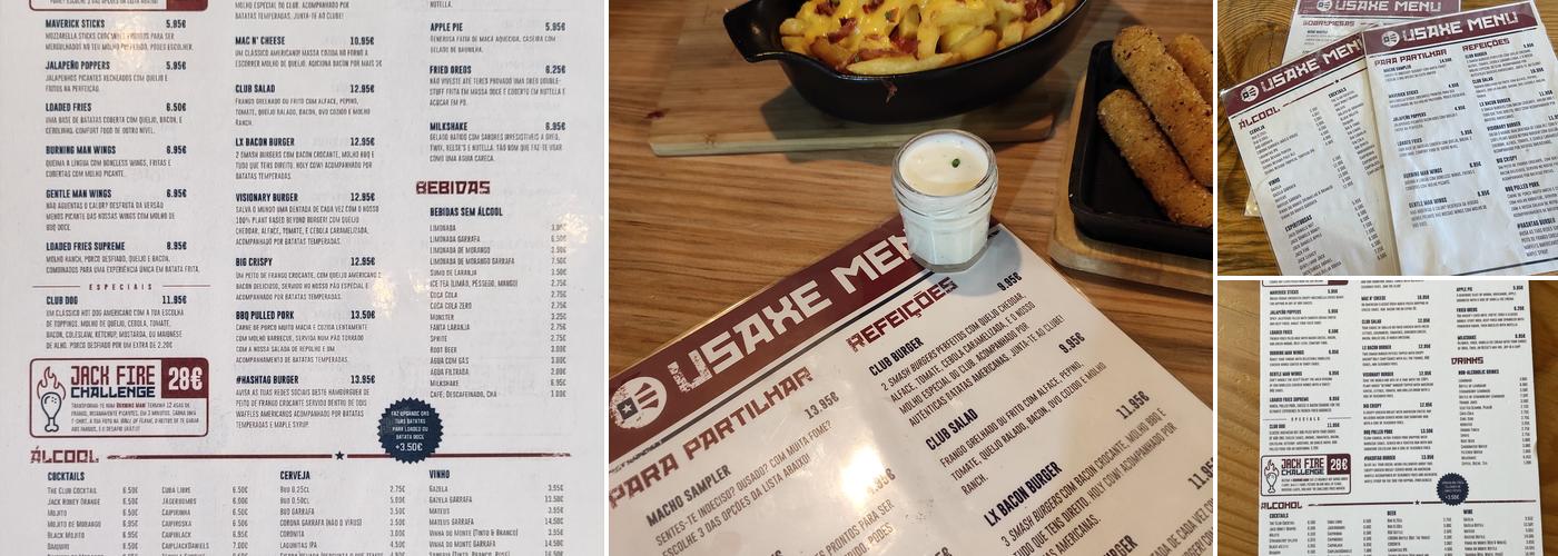 USAxe Club Menu