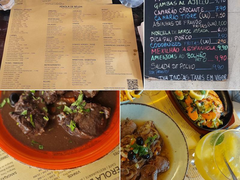 Pérola de Belém Menu