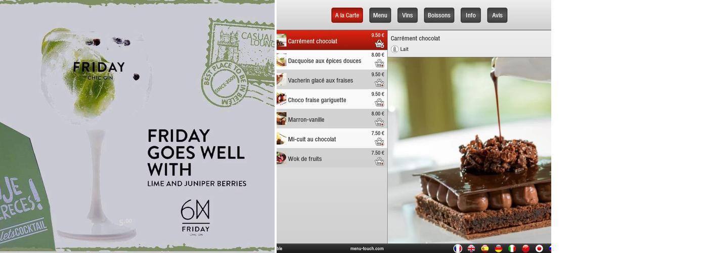 CASUAL LOUNGE CAFFÉ Menu