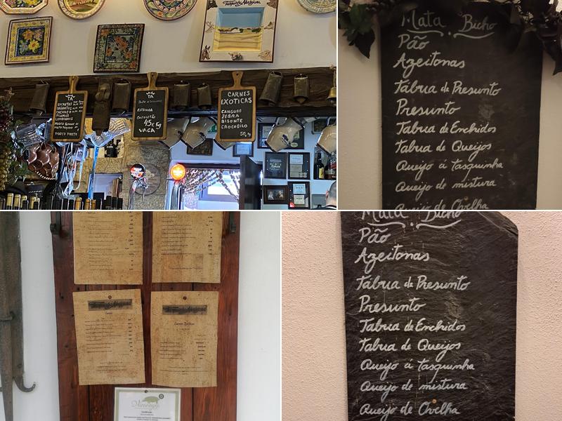 Tasquinha Alentejana Menu