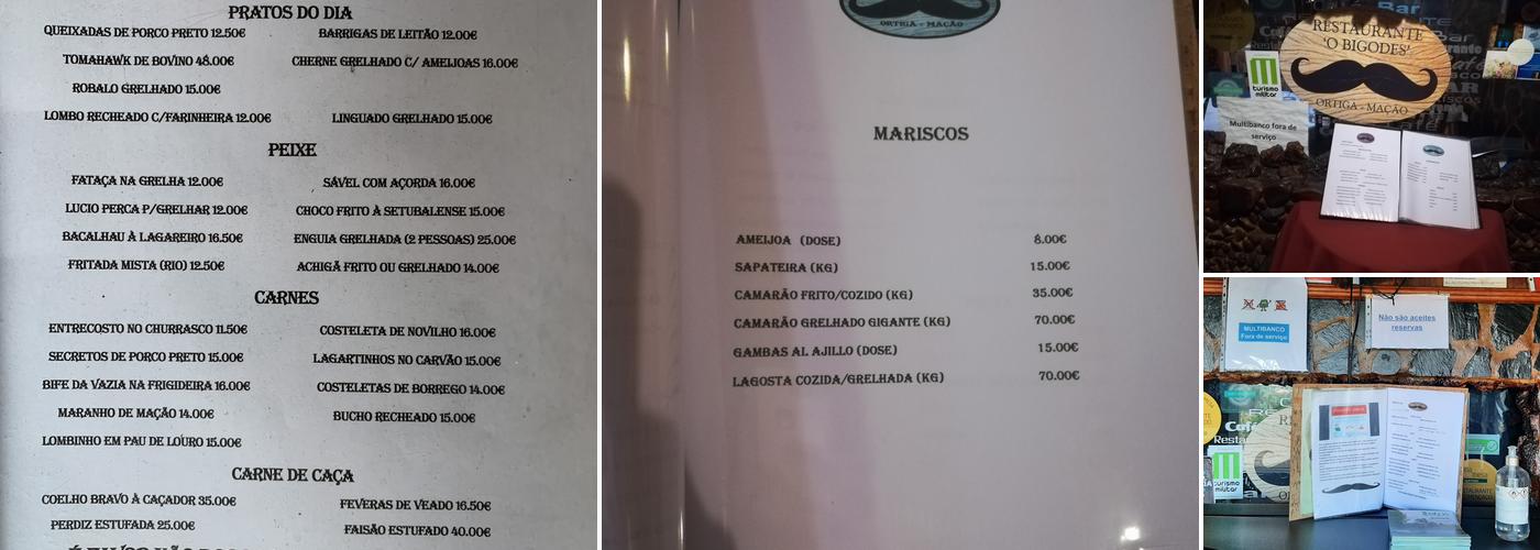 O Bigodes Menu