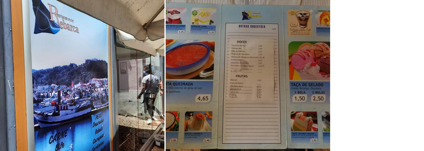 Rebarca Menu